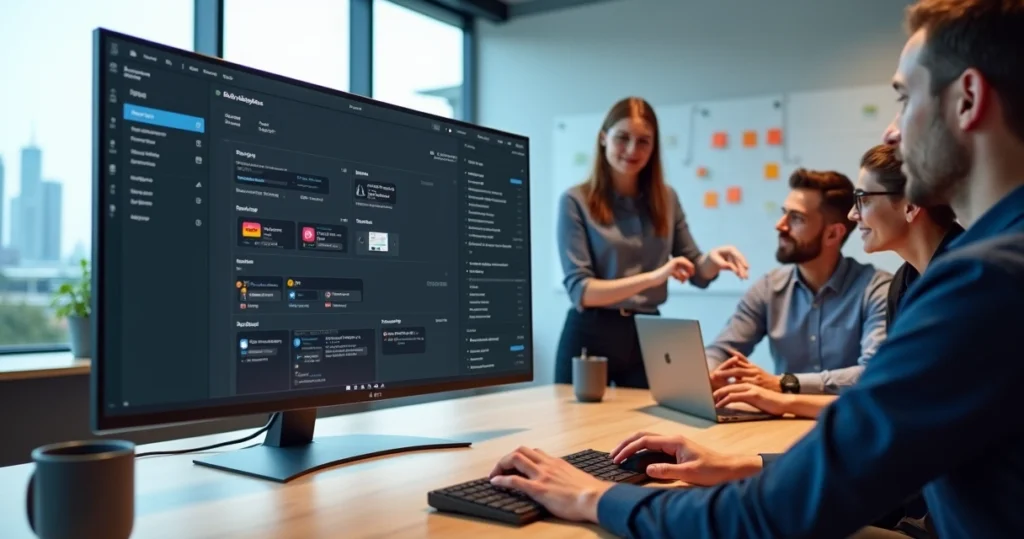 Tela do Figma com componentes e variants organizados para times de produto